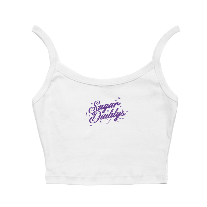 SUGAR DADDY'S SPAGHETTI CROP TANK TOP