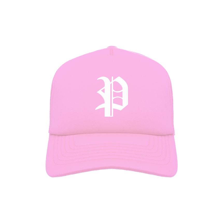 'P' Trucker Hat - Pink