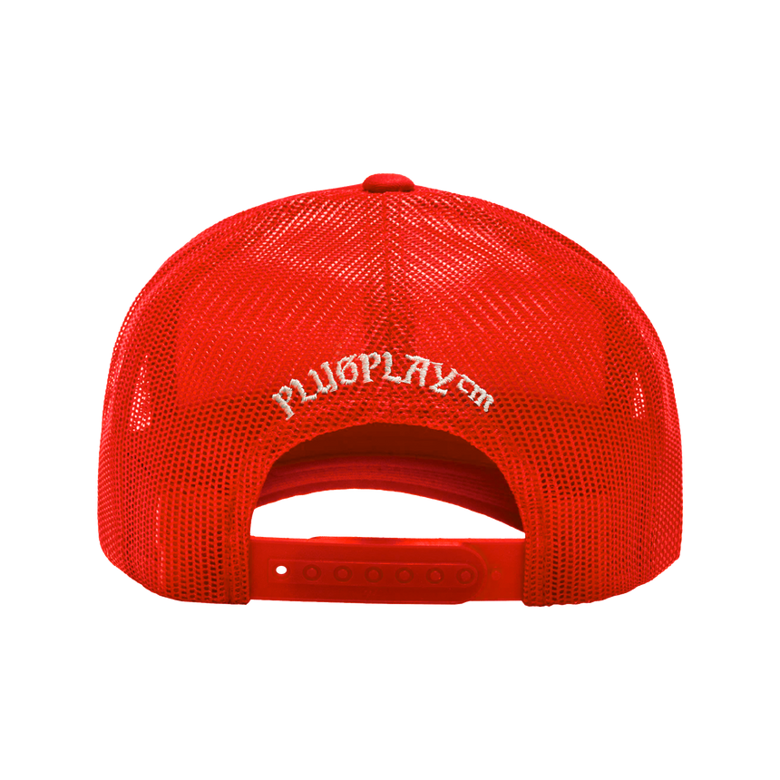 'P' Trucker Hat - Red