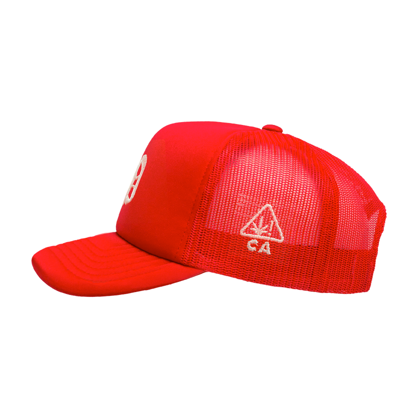 'P' Trucker Hat - Red